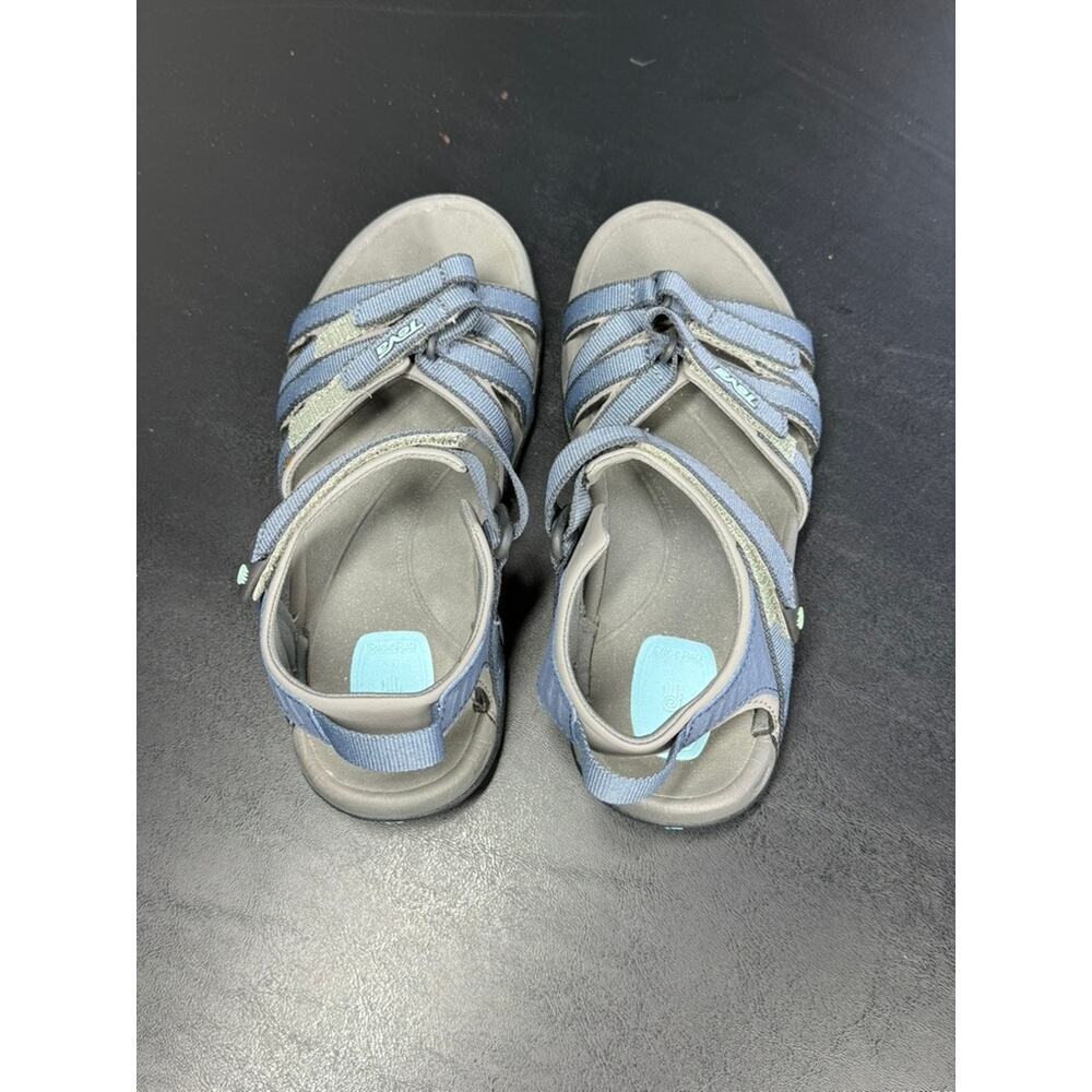 Teva Women's Tirra Sport Water Hiking All Terrain Sandals Blue Gray Size 6 - Picture 5 of 8